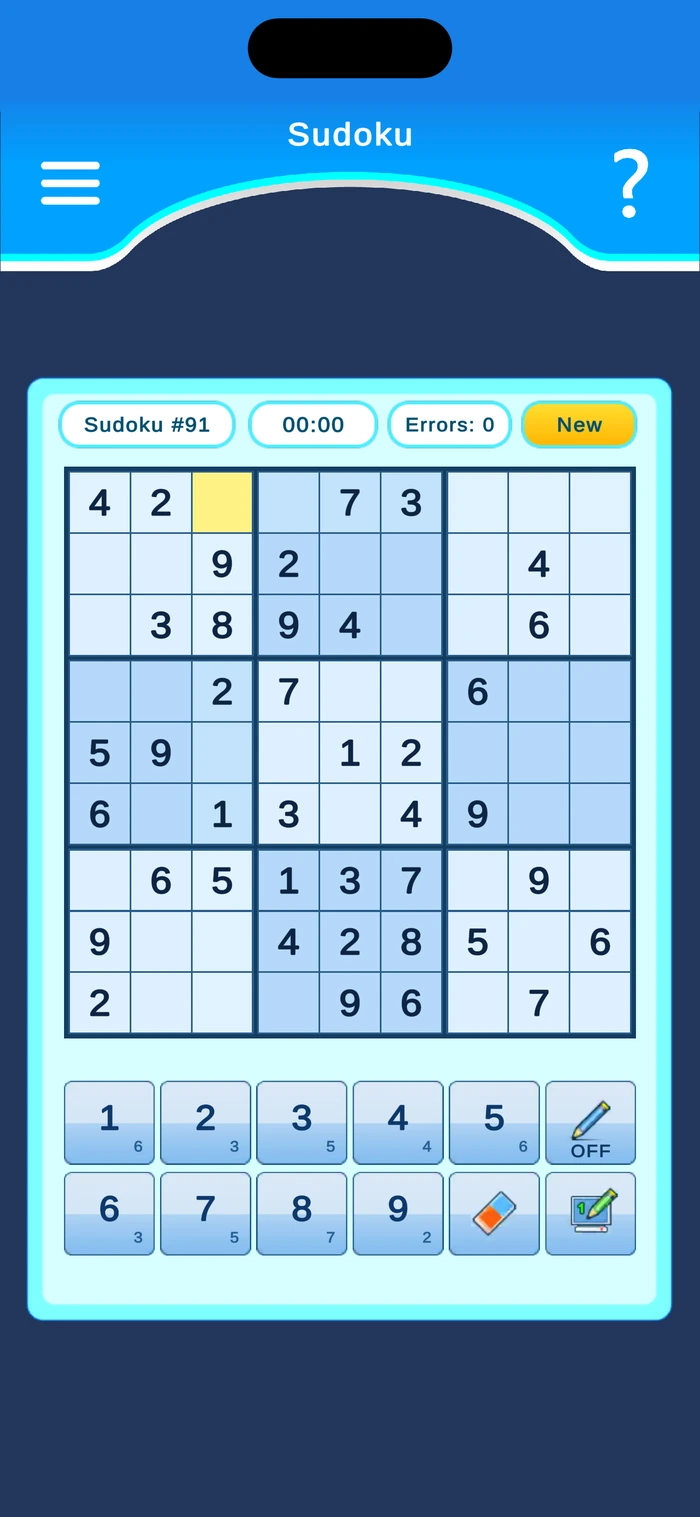 Sudoku: the real 9 by 9 puzzle grid and number controls · iPhone · 1.2.0